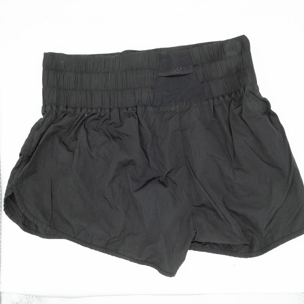Revival Womens Black High Waist Elastic Shorts M